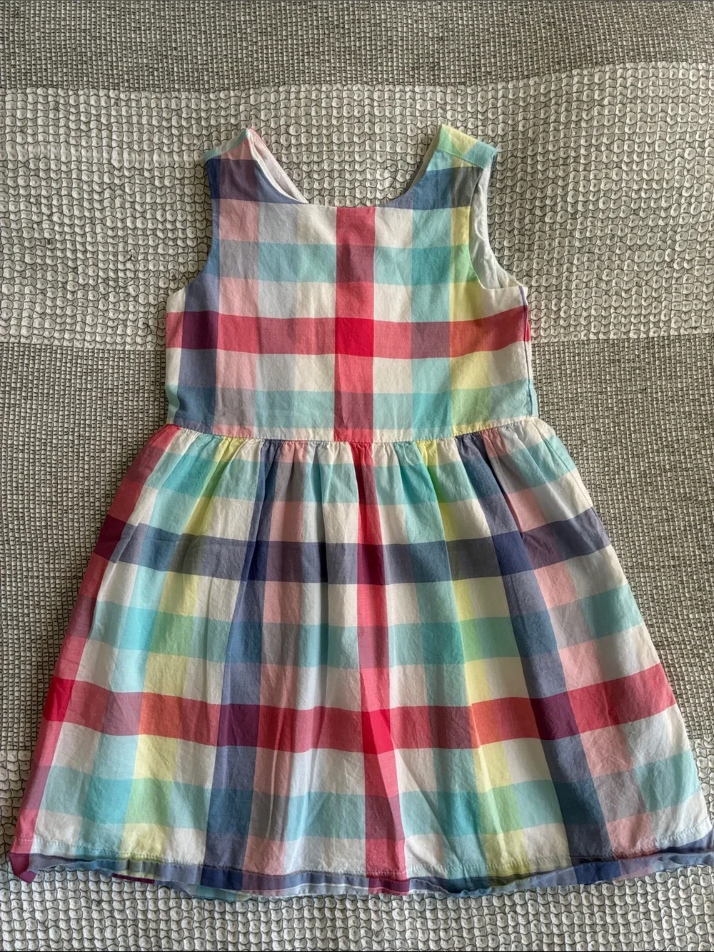 GAP Multicolor Pastel Check Sleeveless Dress